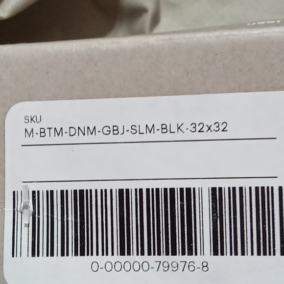 EVERLANE MEN'S Jeans DENIM Pants New SLIGHTLY FADED BLACK 32 x 32 ORGANIC COTTON - Picture 6 of 10